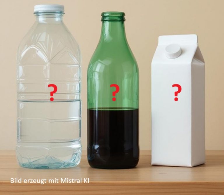 Plastikflasche vs. Getränkekarton – eine philosophische Frage? Nein!